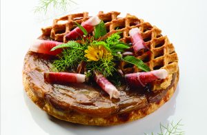 Torta salata scalogno e speck