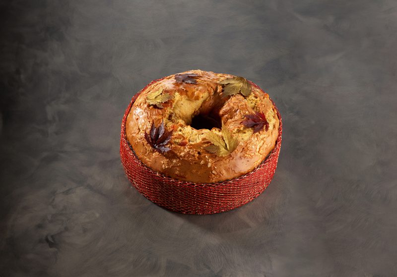 Panettone grastonomico ai funghi, speck e provola