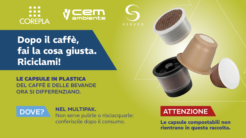 Raccolta differenziata capsule caffè in plastica: al via in 170 Comuni