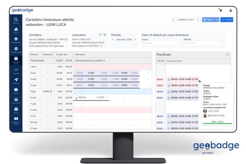 Geobadge, la soluzione smart per gestire i turni del personale
