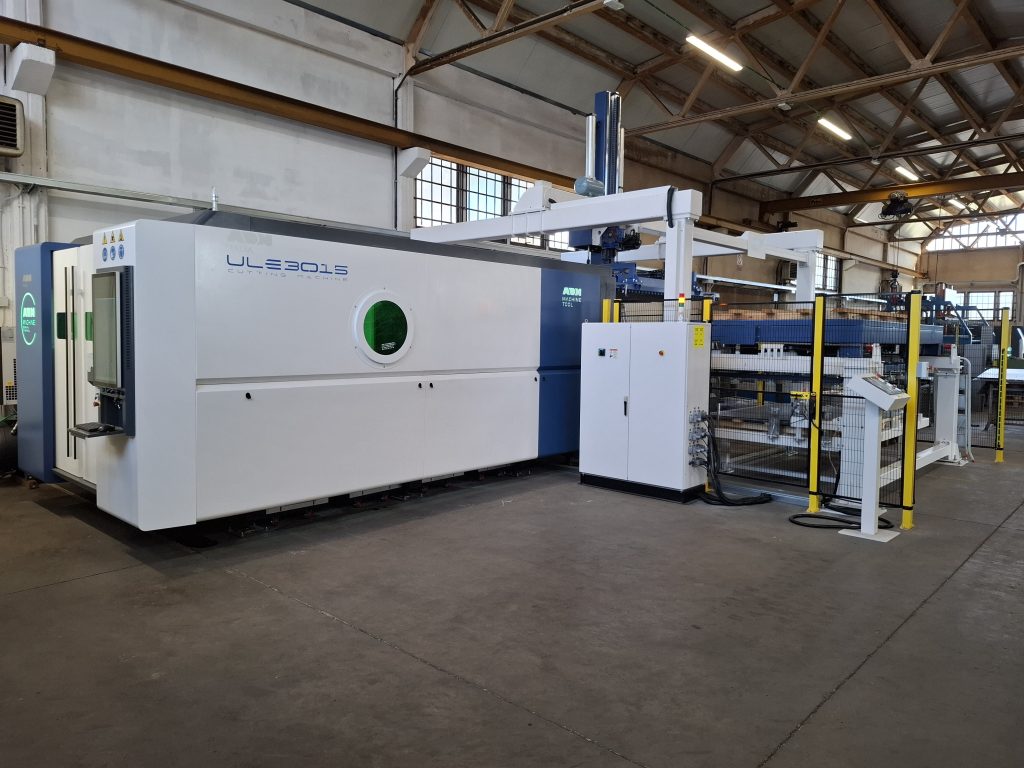 Sistema laser fibra ULE da 6 kW ADH Italia presso Tecno Meccanica Pomezia