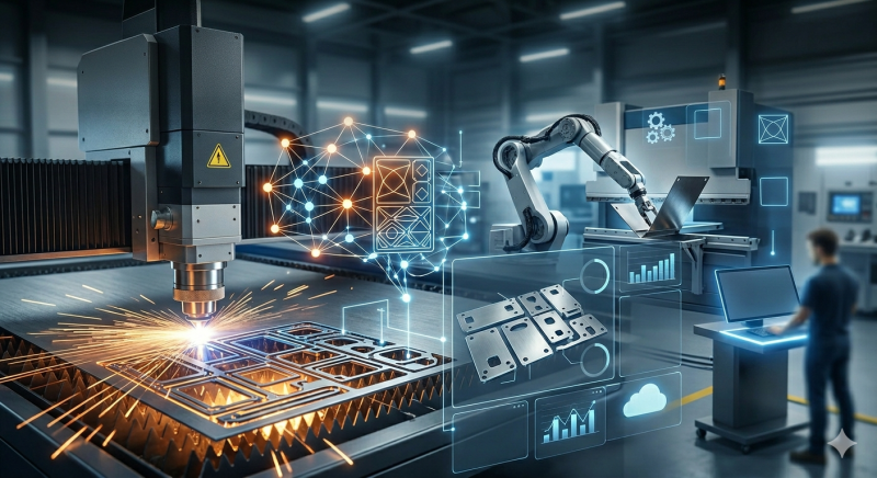 AI generativa e software CAM: come cambia la lavorazione lamiera