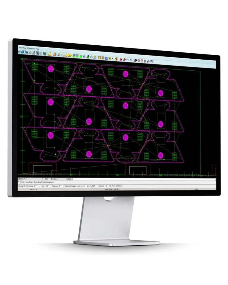 Software per punzonatura CNC veloce e preciso