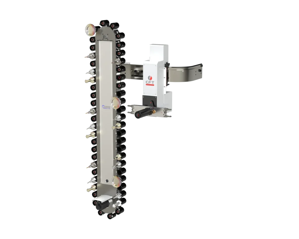 CFT Rizzardi cambia utensili con magazzino CTNE50E