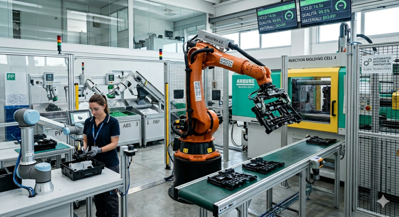 La robotica trasforma l’industria delle materie plastiche