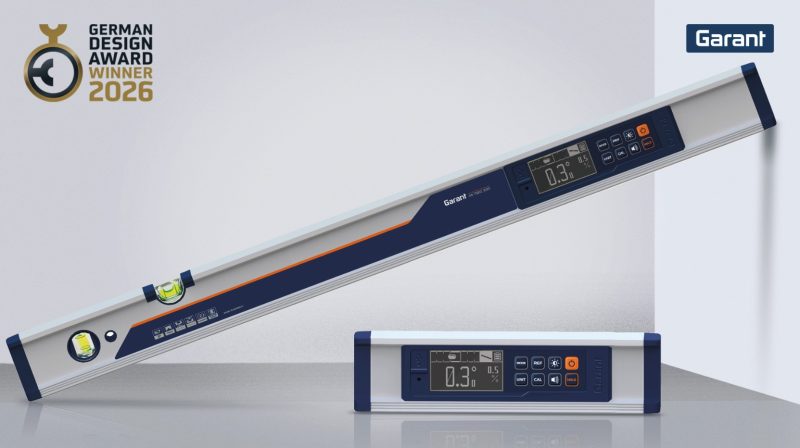 German Design Award 2026 alla livella a bolla d’aria Garant