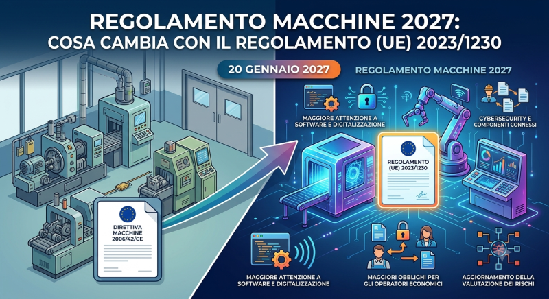 Regolamento Macchine 2027: cosa cambia con il Regolamento (UE) 2023/1230