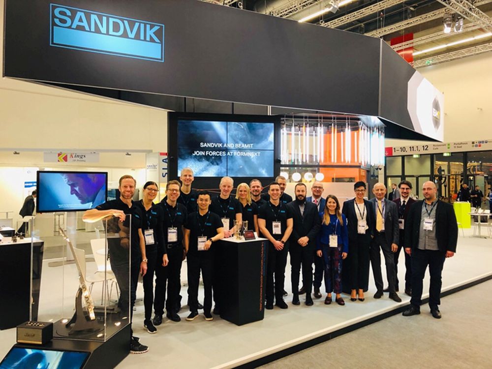 Il team di Sandvik e Beamit al FormNext 2019