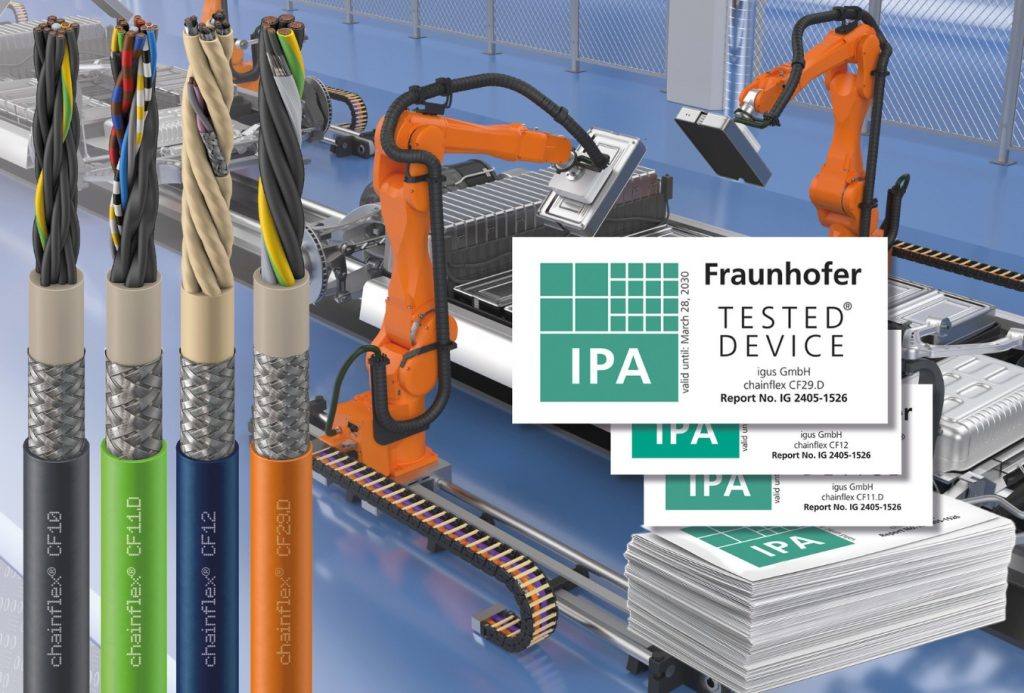 Robotica, materiali PTFE-free e PFAS-tested con componenti per cleanroom