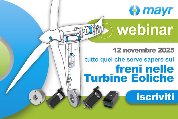 Webinar sui freni di sicurezza per turbine eoliche