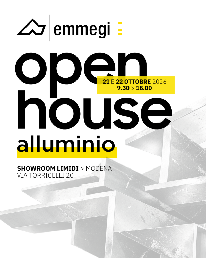 Lavorazione dell’alluminio: tecnologie in mostra all’Open House emmegi