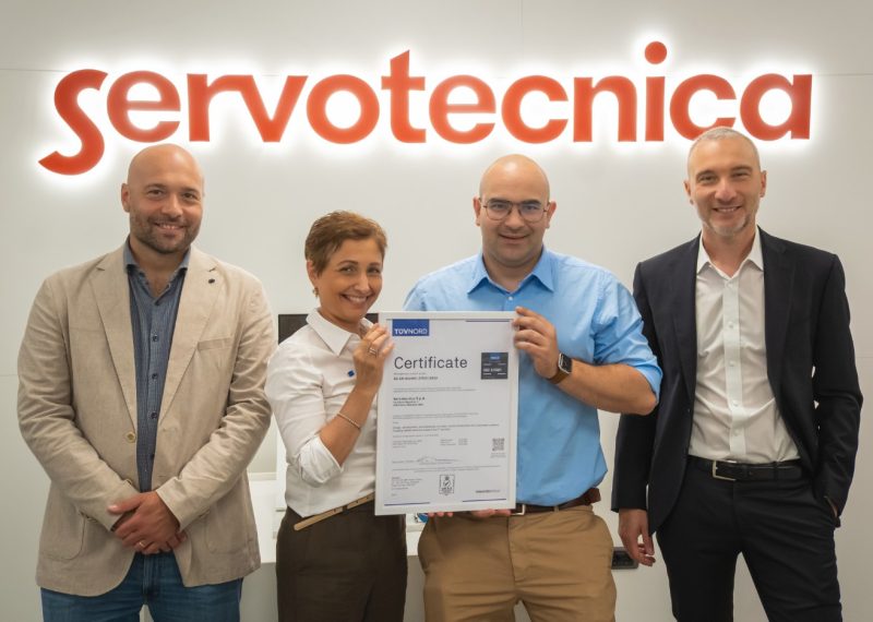 Servotecnica certificata ISO/IEC 27001