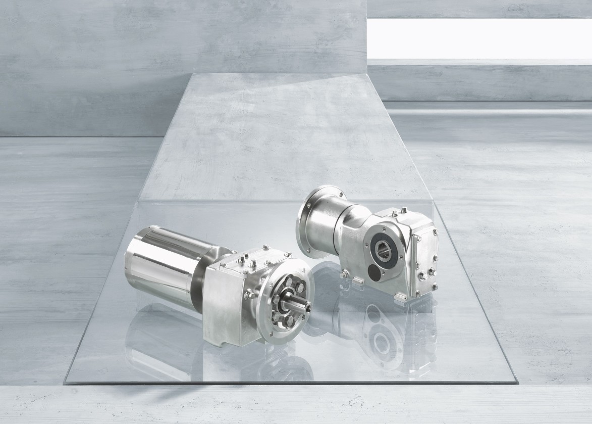 Motoriduttori e riduttori in acciaio inox con Hygienic Design
