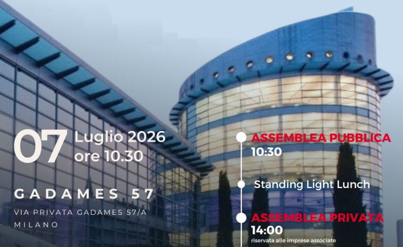Assemblea soci Ucimu, martedì 7 luglio 2026